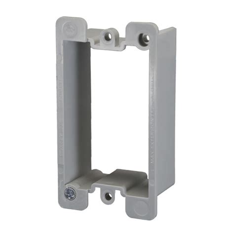 6pc pvc electrical box extender mounting hardware included|cantex 1 gang box extender.